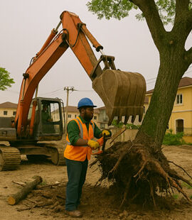 Tree uprooting service company